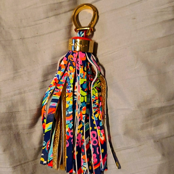 Lilly Pulitzer Other - Lilly Pulitzer Colorful Fringe Key Ring Keychain